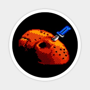 Jason Mask Pixel Art Nes Magnet